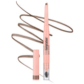 Maybelline Total Temptation Eyebrow Pencil teardrop tip for precise filling and natural shaping.