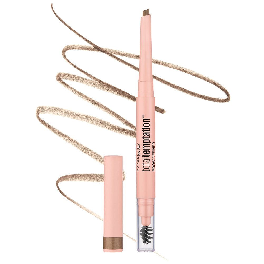 Maybelline Total Temptation eyebrow pencil teardrop tip for precise shaping