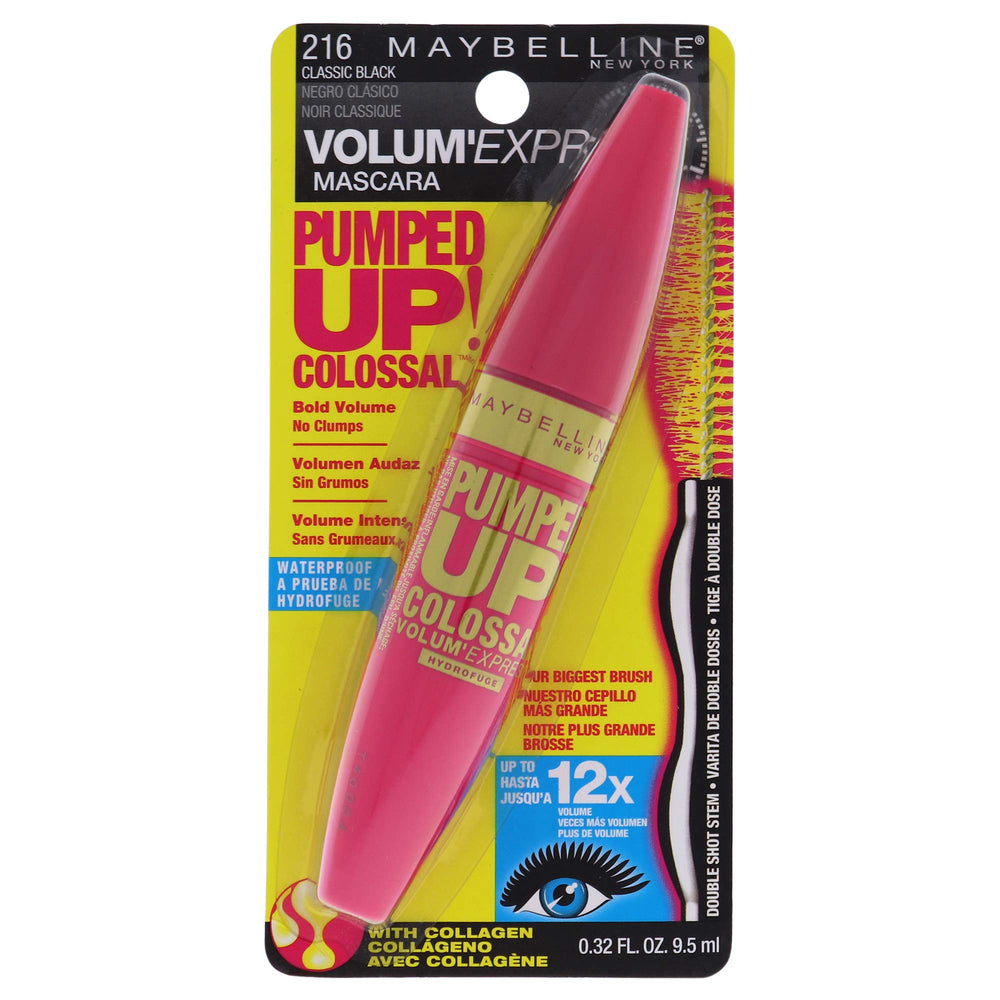 MAYBELLINE Volum' Express Pumped Up Colossal, aplicador doble para volumen inmediato