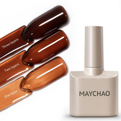 MAYCHAO jelly gel nail polish bottle close-up showing translucent finish