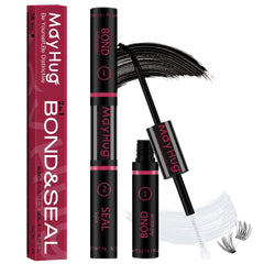 Mayhug Lash Bond & Seal dual-ended applicator facilitates precise lash application and long-lasting hold