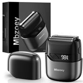 Mbzoey electric foil shaver front view for precise, portable grooming