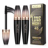Mcukv Mascara 4D Seda para Pestañas con aplicador suave para una aplicación sin grumos