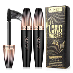 Mcukv Mascara 4D Seda para Pestañas con aplicador suave para una aplicación sin grumos
