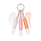 MCoBeauty brillos labiales trío, llavero compacto para llevar hidratación y brillo en cualquier sitio