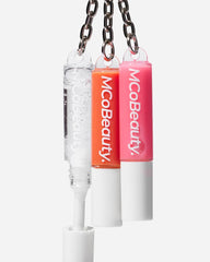 MCoBeauty brillos labiales trío, enfoque en tonos rosado para look diario