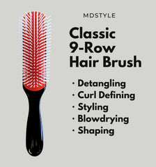MDSTYLE Hair Brush defines curls for natural texture.