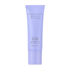 Meaningful Beauty Beyond bottle front, sleek design for daily hydration and protection.
