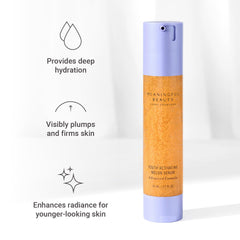 Closeup of Meaningful Beauty serum texture demonstrating fast absorption.