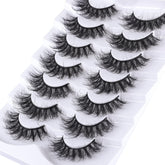 Mebver Lashes 8D fluffy wispy cat-eye for bold elegant eyes.