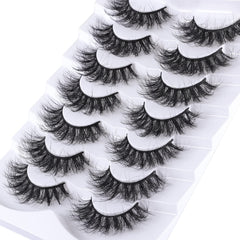 Mebver Lashes 8D fluffy wispy cat-eye for bold elegant eyes.