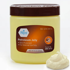 MED PRIDE Cocoa Butter Petroleum Jelly 8 oz jar for deep moisture and skin protection.