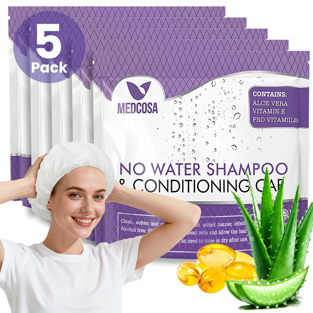 Medcosa cápsulas champú sin agua limpian suavemente el cabello frágil