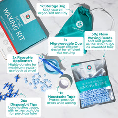Medi Grade nose wax kit microwavable cup ready for quick warming.