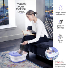 Medical King collapsible foot spa massager for compact storage