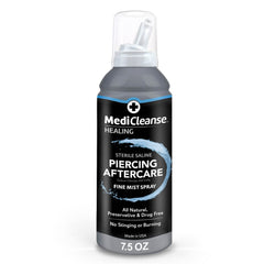 MediCleanse botella de 7.5 oz para limpieza suave de perforaciones.
