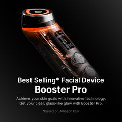 Medicube Booster Pro enhanced absorption close-up, showing efficient serum uptake.