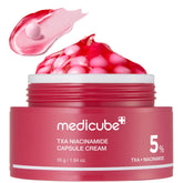 Medicube capsula crema - bote rojo con capsula TXA para tono uniforme