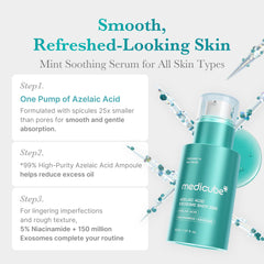 Medicube Exosome Shot serum application close-up shows fast absorption.