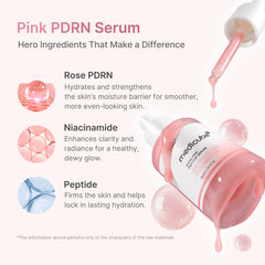 Medicube ingredientes clave: péptidos y niacinamida ayudan a tono uniforme
