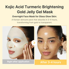 Medicube mascarilla en gel indica absorcion optima al volverse transparente
