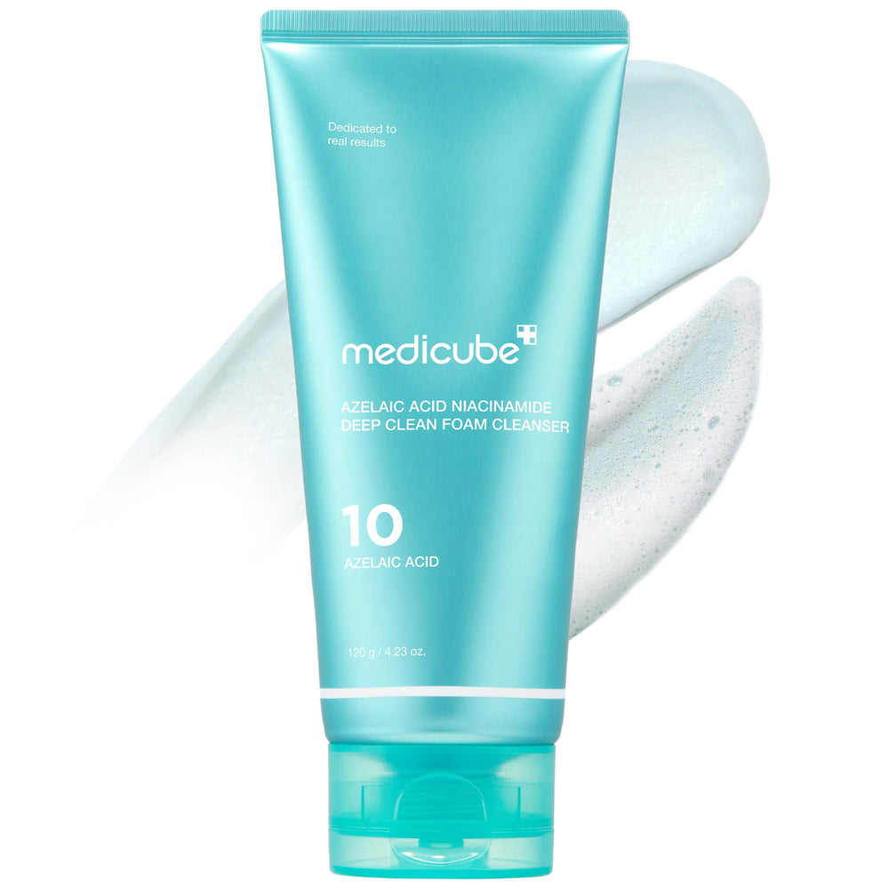 Medicube limpiador con ácido azelaico y burbujas azules para limpieza suave