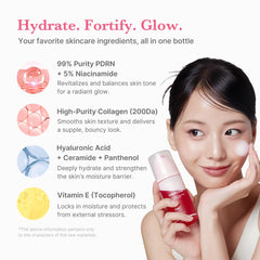 medicube pdrn rosa burbuja serum – absorción rápida en segundos