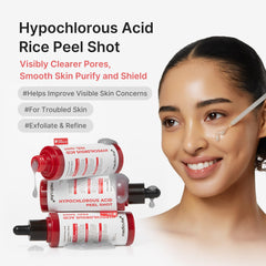 Aplicación manual del serum medicube Peel Shot para uso diario.