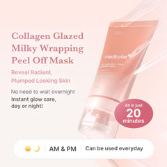 Medicube Wrapping Mask collagen-130da-ultra-low-molecule enhances absorption for firmer, smoother skin.