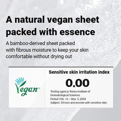Mediheal biodegradable sheet close-up highlighting eco-friendly material