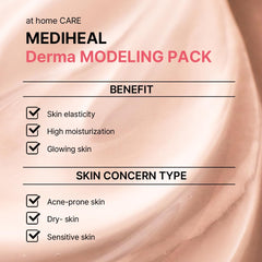 Ampolla de firmeza de Mediheal para soporte de elasticidad facial.