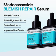 Aplicación manual del serum Madecassoside para uso diario suave