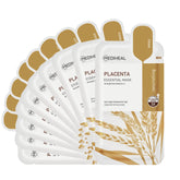 Mediheal Placenta Esencial mascarilla facial, hidratación profunda para piel suave