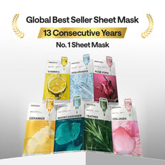 Mediheal Rose PDRN mask packaging highlights vegan formula for clean beauty.