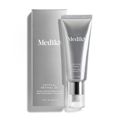 Medik8 Crystal Retinal 20 bottle cap close-up for a premium nightly routine.