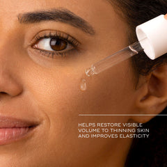 Application ritual of Medik8 Liquid Peptides smoothing skin