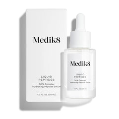 Medik8 Liquid Peptides bottle pour for easy dispensing
