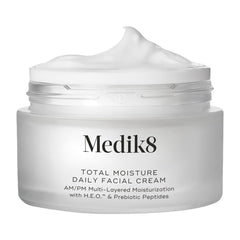 Medik8 Total Moisture bottle with pump delivers lasting hydration.