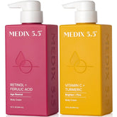 Medix 5.5 Retinol Body Cream bottle pump—easy application for daily anti-aging care
