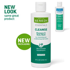 Medline Remedy Essentials: lavado sin enjuague en cama, limpieza rápida y práctica.