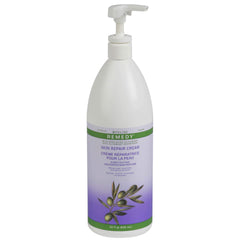 Medline Remedy Unscented Olivamine Skin Repair Cream bottle shows skin-saving formula for dry skin relief