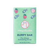 Megababe Bumpy Bar solid exfoliator ready for pre-shave prep and smoother skin.