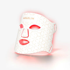 MEGELIN 7 colors LED mask front view with flexible silicone for comfort.