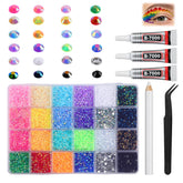 MeiAid 3mm flatback rhinestones for nail art add brilliant sparkle.