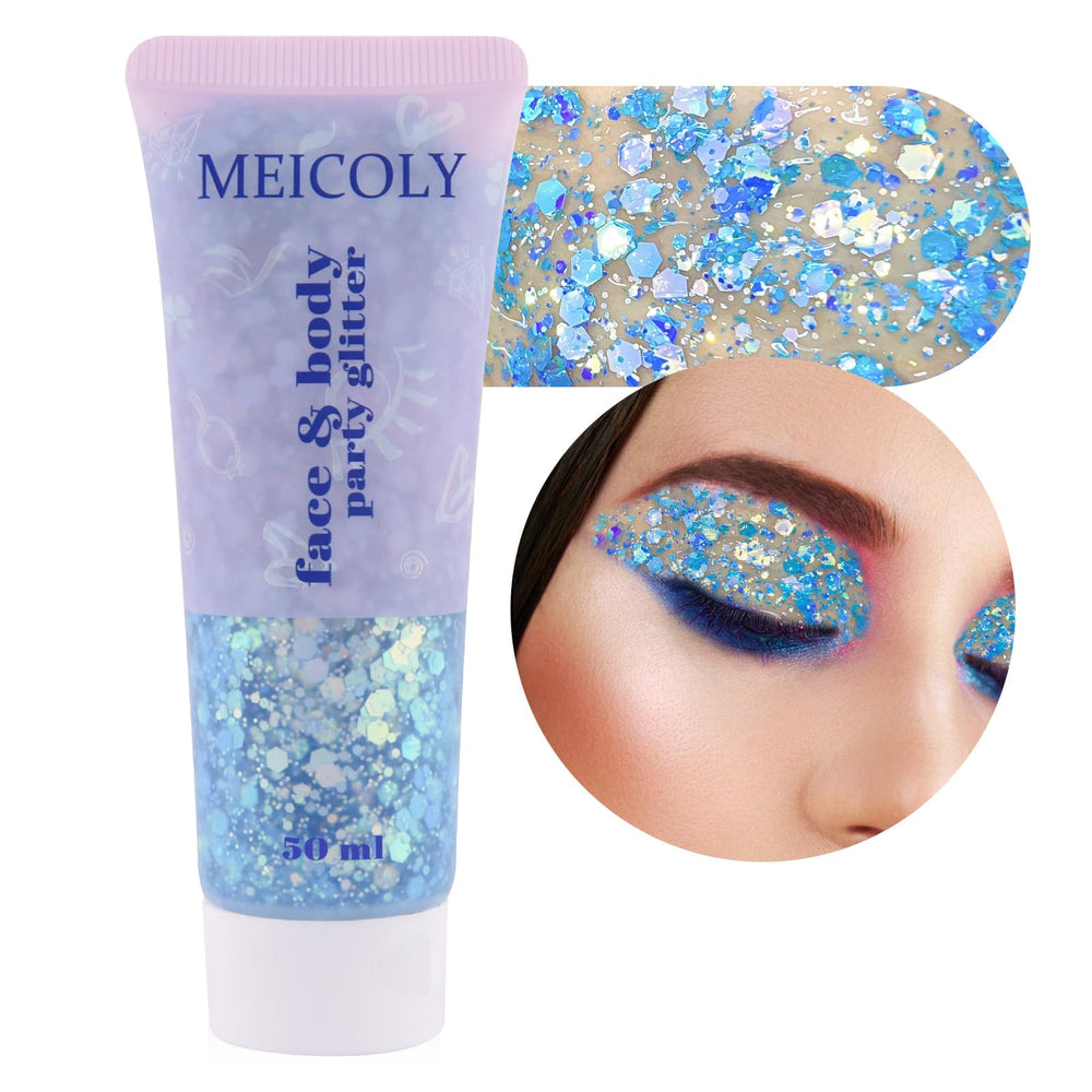 MEICOLY Brillo Camaleón para la cara con cambio de color y brillo intenso.