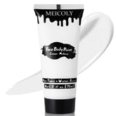 Meicoly crema blanca: pintura facial y corporal de 70 g para cubrir con facilidad.