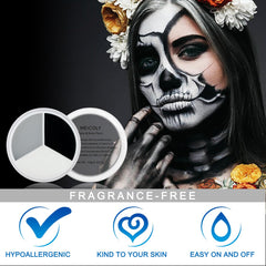 MEICOLY maquillaje-cuerpo-gris-claro para efectos realistas