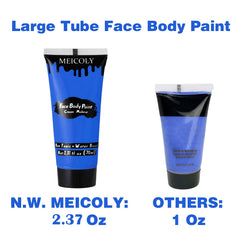 Pintura corporal royal blue MEICOLY para cosplay y eventos.