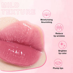 Meilury lip oil bottle displaying luminous shine and smooth application.