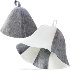 MEIYOUJU AM sombrero sauna lana pulida para confort y protección durante sesiones.